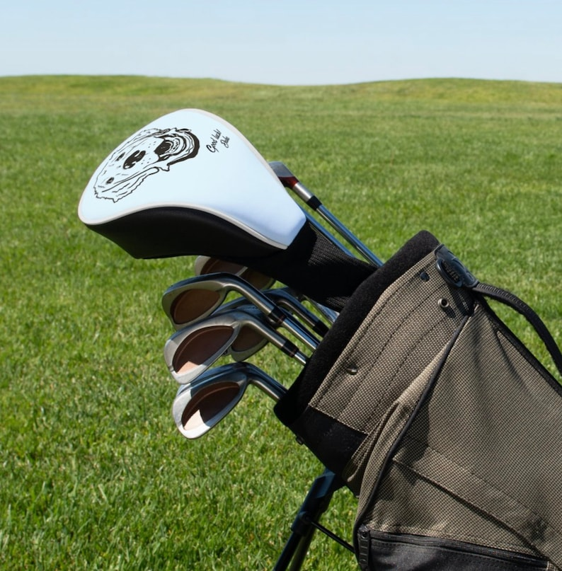 Custom Pet Portrait Golf Head Cover, Personalized Golf Gift, Gift for Dog Parent, Canine Gift