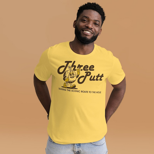 Funny T-Shirt Golf, Three Putt Golfing Tee, Funny Vintage Golfer Gift, Golfing Gag Gift SGTP15