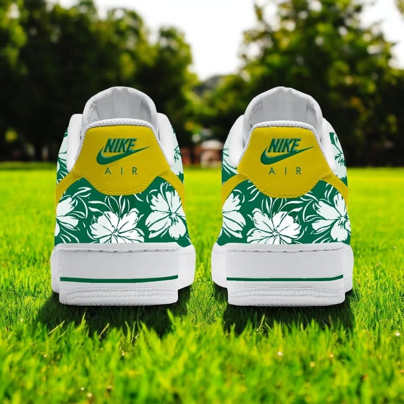 Augusta Golf Masters Custom Air Force 1 Shoes, Custom Hand Painted Golf Shoes Masters AF1, Golf AF1 Shoes, Hand Painted AF1 Sneaker