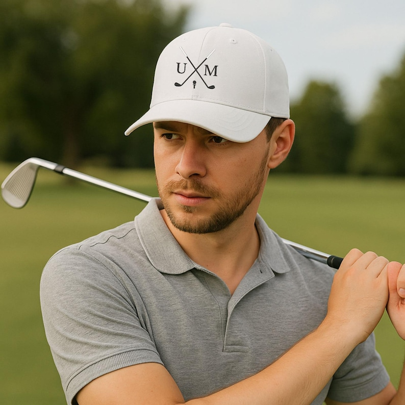 Personalized Golf Cap, Unisex Custom Embroidery Baseball Hat, Golf Dad Hat, Golf Cap with Ball Marker, Custom Golf Hats, Golf Hats for Men