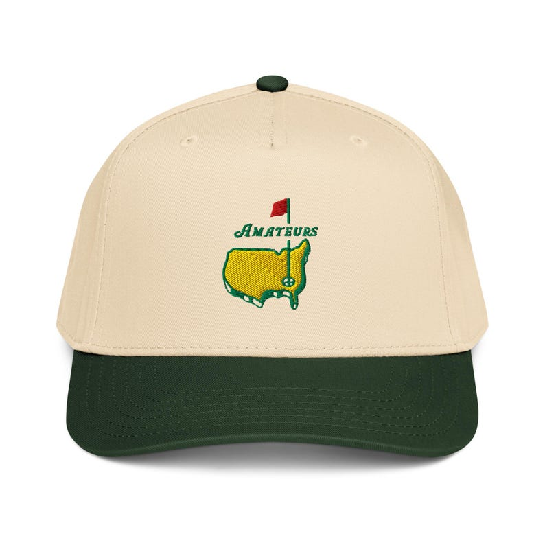 Amateurs Golf Cap - Funny Masters Parody 5 Panel Hat, Adjustable Snapback Golf Gift for Him, Novelty Dad Hat