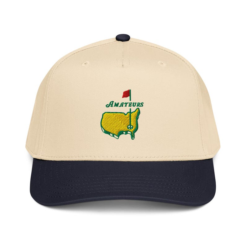 Amateurs Golf Cap - Funny Masters Parody 5 Panel Hat, Adjustable Snapback Golf Gift for Him, Novelty Dad Hat