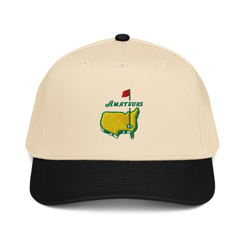 Amateurs Golf Cap - Funny Masters Parody 5 Panel Hat, Adjustable Snapback Golf Gift for Him, Novelty Dad Hat