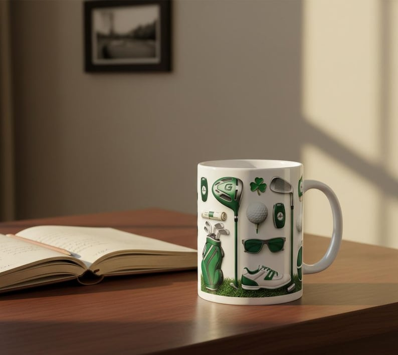 Personalized Golf Mug, Custom Name Golf Coffee Mug, Golfer Gift for Him, Sports Lover Mug, Unique Golf Gift, Golf Team Gift, Gift For Him
