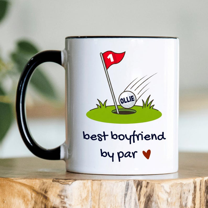 PERSONALISED Valentine Golf Mug, Valentine's Day Golf Gift For Boyfriend, Funny Gift For Golfer, Romantic Gift