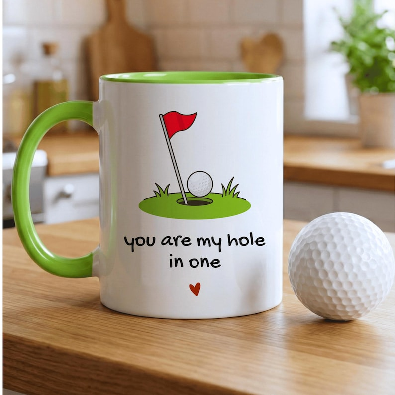 Valentine's Golf Mug, Valentine's Day Golf Gift, Funny Gift For Golfer, Anniversary Gift, Six Colours