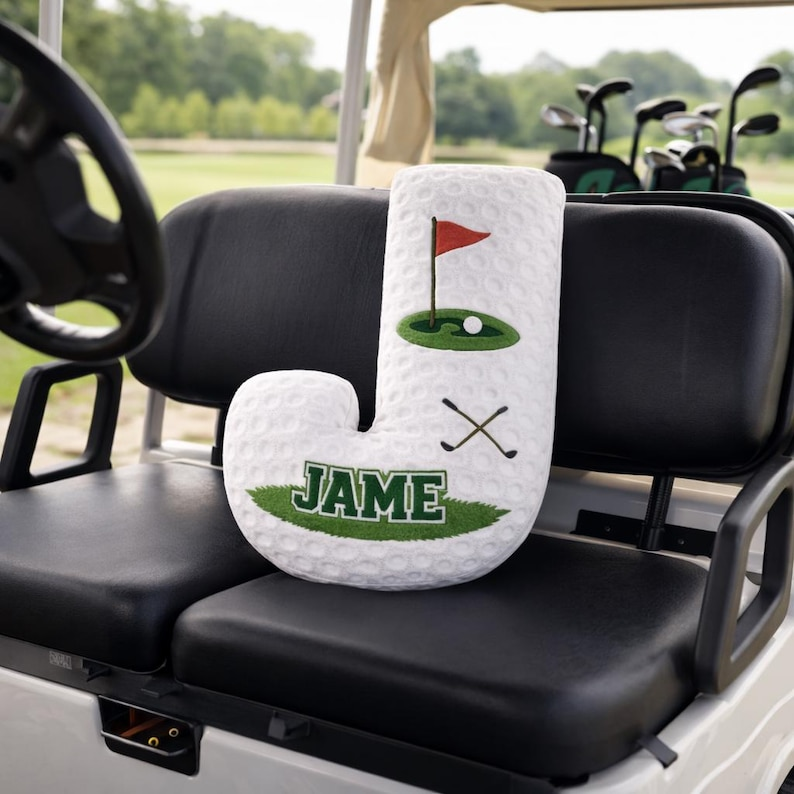 Personalized Name Golf Pillow | Custom Name Plush Cushion For Dad Husband Boyfriend