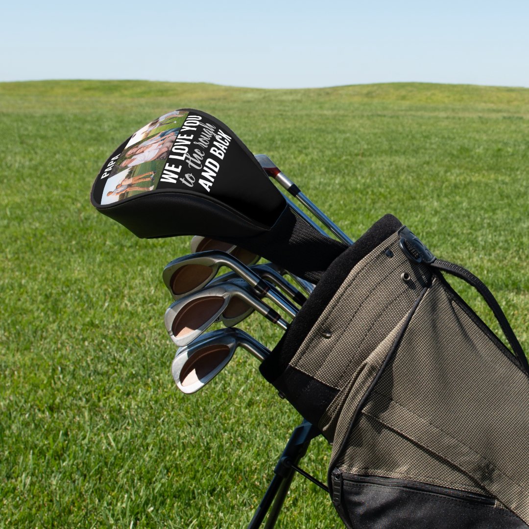 Papa Love You to the Rough and Back | 3 Photo Golf Head Cover