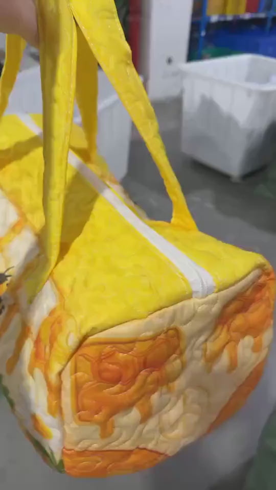 Custom Pink Golf Course With Name Quilted Duffle Bag, Travel Bag, Custom Pink Duffle Bags, Golf Bag, Sport Bag Gift GDQ06